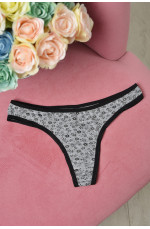 Стринги женские серого цвета размер 42 160709L