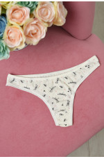 Стринги женские молочного цвета размер 42 160713L