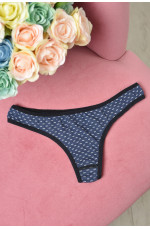 Стринги женские синего цвета размер 42 160720L