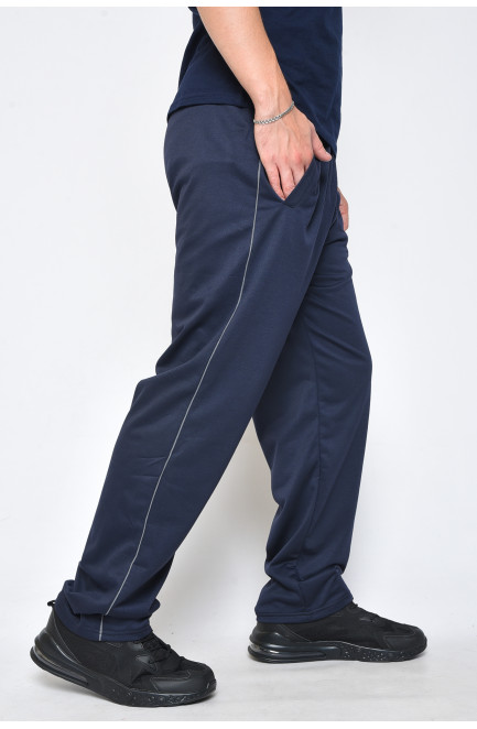 Спортивні чоловічі штани темно-синього кольору 160829L