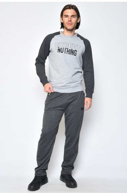 Спортивні штани чоловічі темно-сірого кольору 160890L