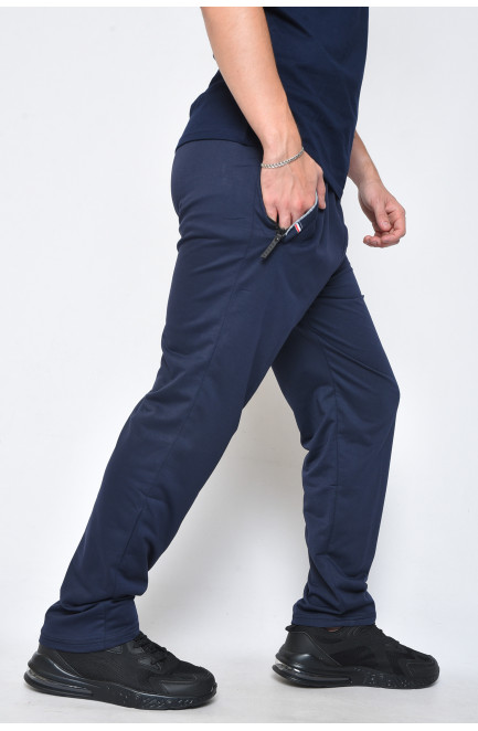 Спортивні штани чоловічі темно-синього кольору 160892L
