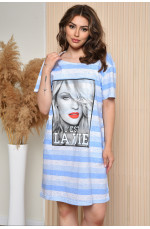 Ночная рубашка женская голубого цвета 161251L