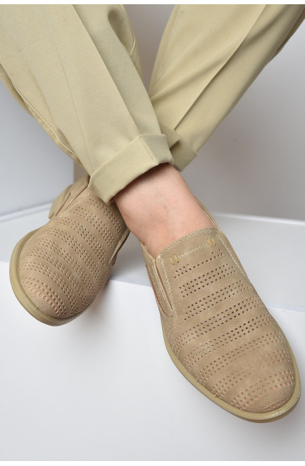 Туфлі чоловічі бежевого кольору 161928L