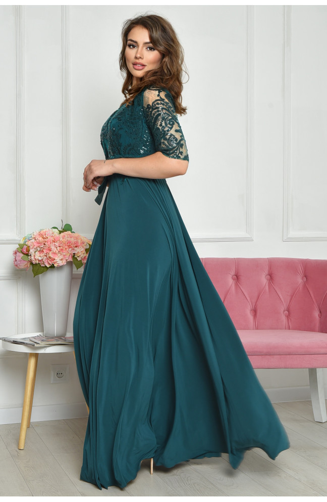 Платье вечернее женское зеленого цвета размер 1 162830L