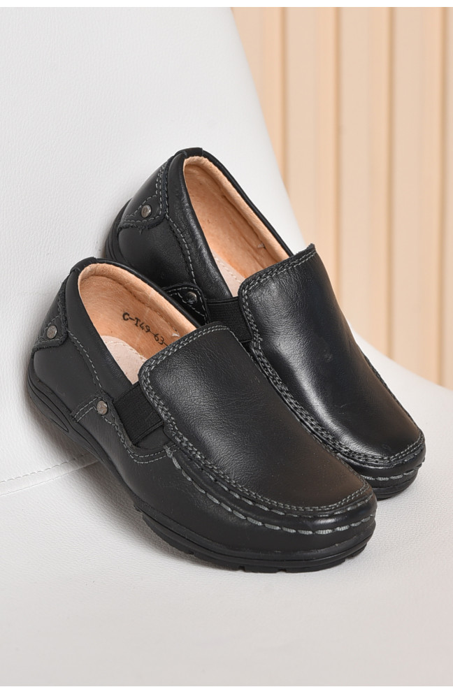 Туфли детские для мальчика черного цвета размер 26 162880L