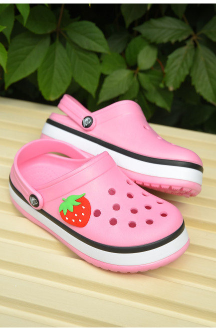 Крокси дитячі для дівчинки рожевого кольору 163145L