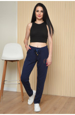 Штаны спортивные женские темно-синего цвета размер М 163375L