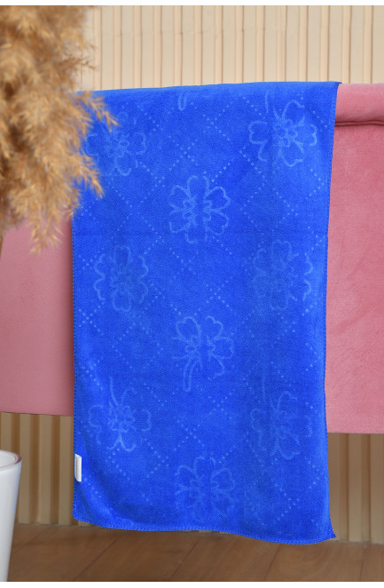 Рушник кухонний мікрофібра синього кольору 163523L
