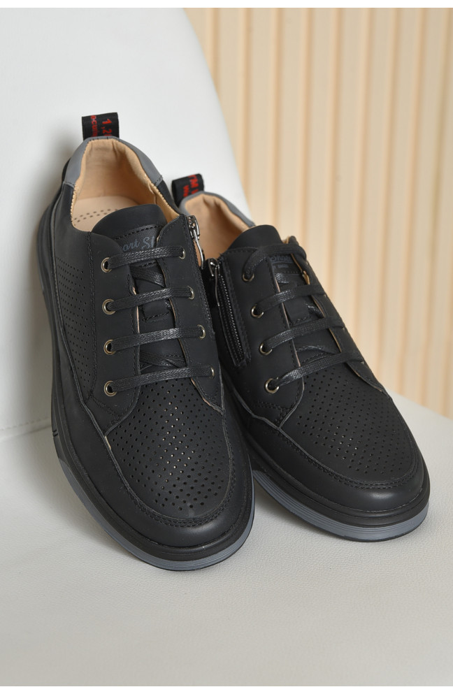 Туфли детские подросток черного цвета 163824L