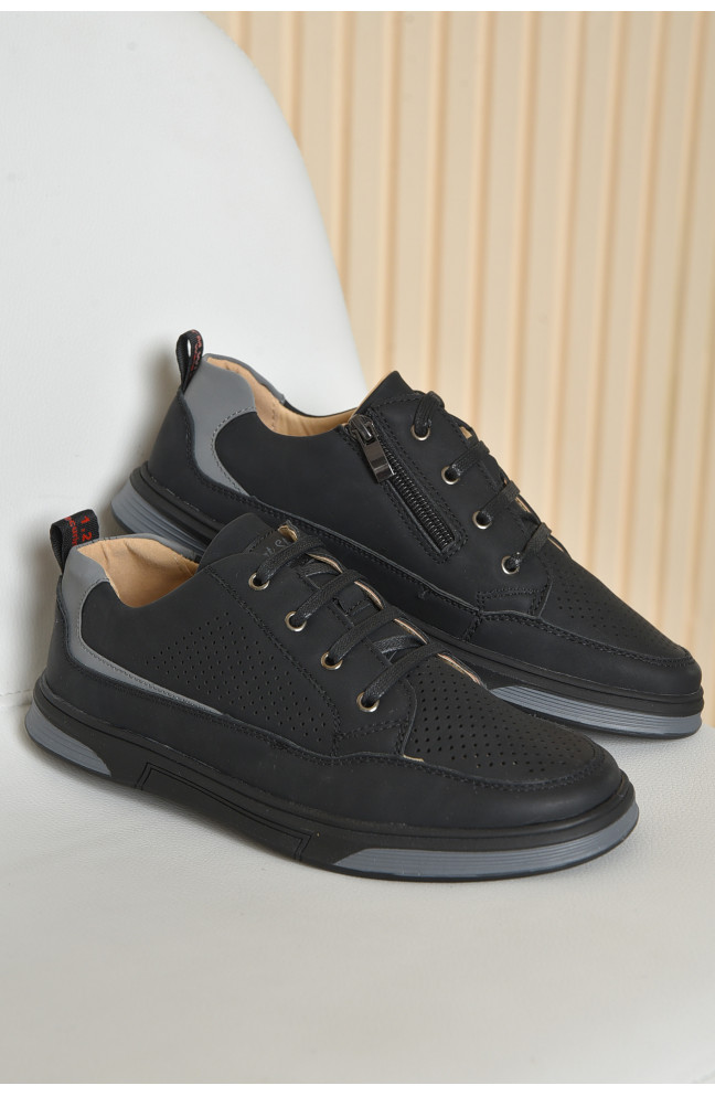 Туфли детские подросток черного цвета 163824L