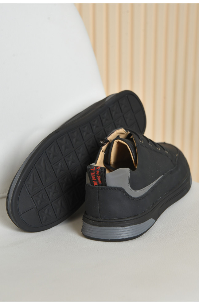 Туфли детские подросток черного цвета 163824L