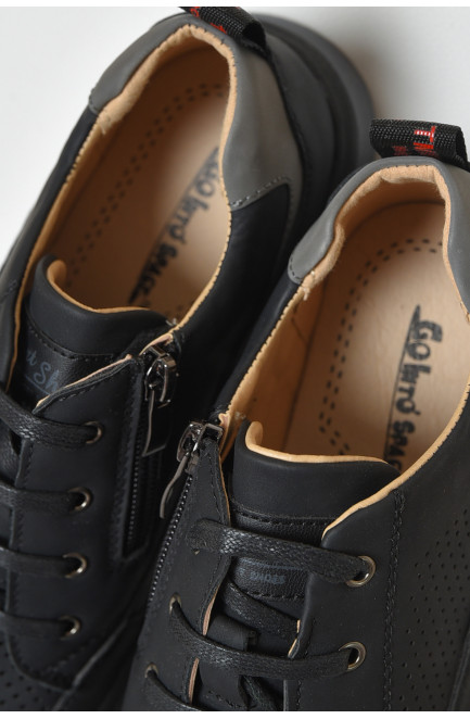 Туфли детские подросток черного цвета 163824L