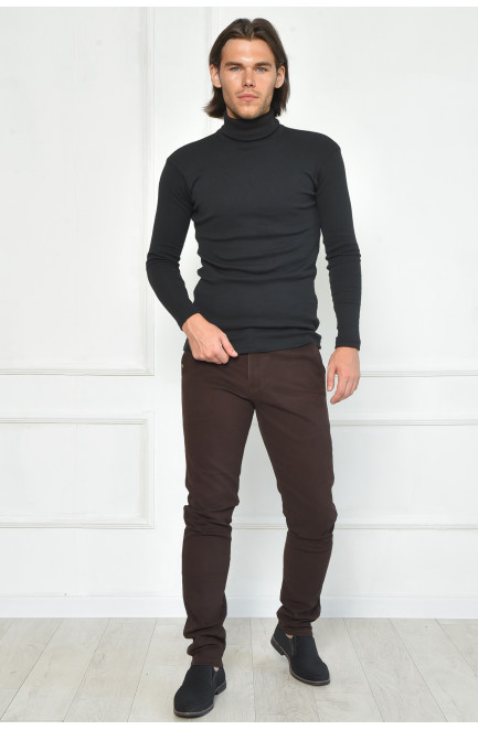 Штани чоловічі темно-коричневого кольору 163964L