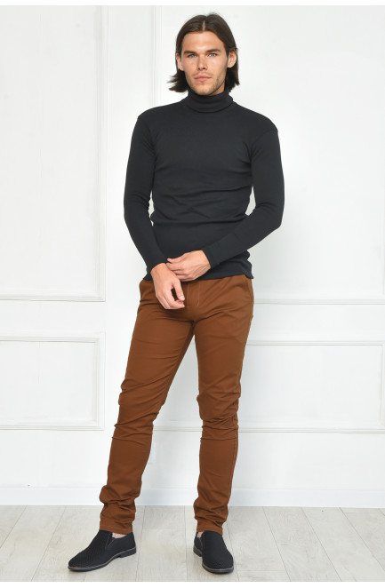 Штани чоловічі коричневого кольору 163975L