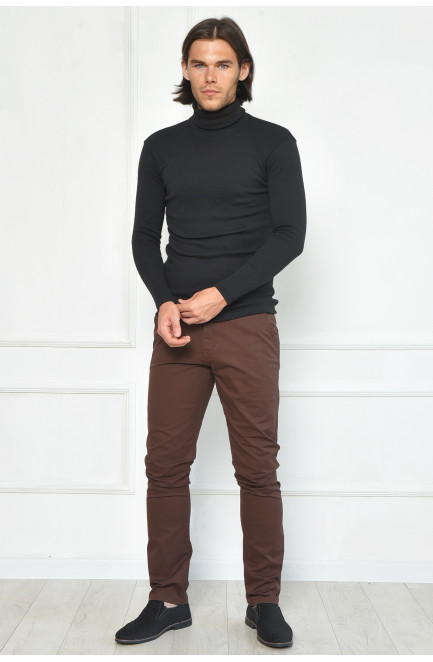 Штани чоловічі темно-коричневого кольору 163979L