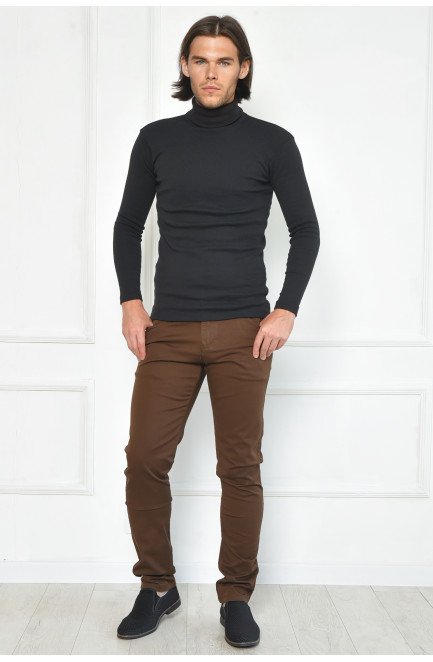 Штани чоловічі темно-коричневого кольору 164010L