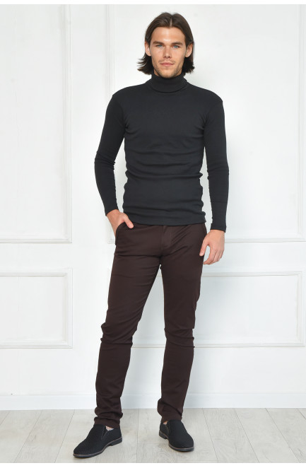 Штани чоловічі темно-коричневого кольору 164016L