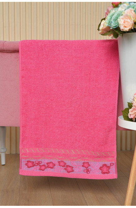 Полотенце для лица махровое розового цвета 164193L