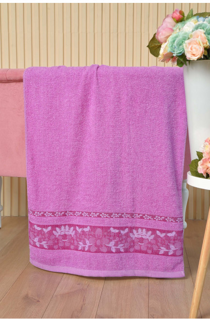 Рушник банний махровий фіолетового кольору 164203L