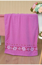 Рушник банний махровий фіолетового кольору 164206L