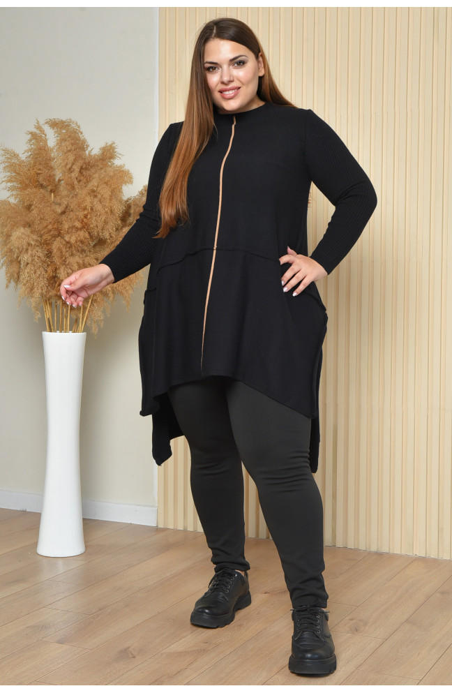 Туника женская черного цвета размер 48-50 164436L