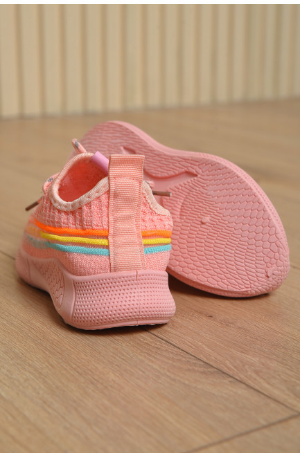 Кроссовки детские для девочки розового цвета 164817L