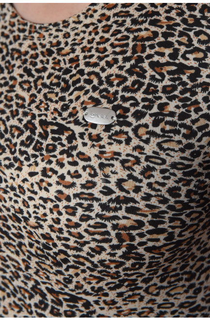 Боді жіноче леопардового кольору розмір 1 165282L