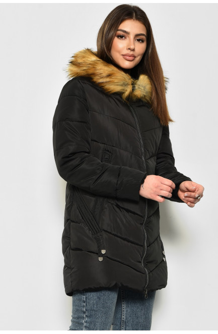 Куртка женская черного цвета 165327L