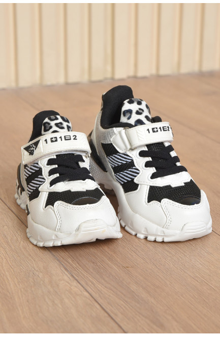Кросівки дитячі для дівчинки демісезонні білого кольору 165352L