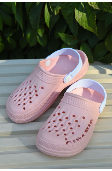 Кроксы детские для девочки розового цвета 165363L