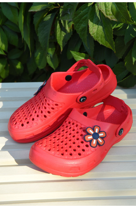 Крокси дитячі для дівчинки червоного кольору 165368L