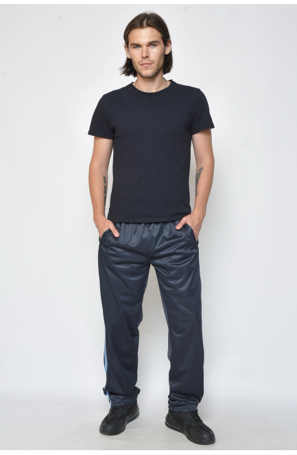 Спортивные штаны мужские темно-синего цвета 165727L