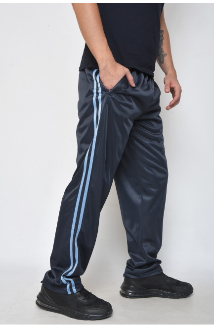 Спортивные штаны мужские темно-синего цвета 165727L