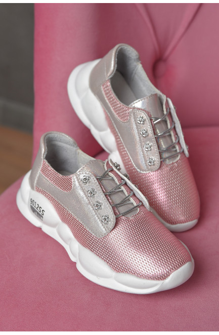 Кросівки дитячі для дівчинки демісезонні рожевого кольору 166108L