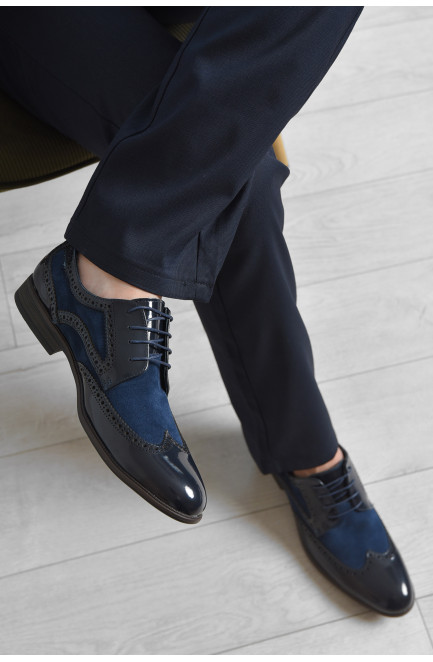 Туфли мужские темно-синего цвета 166227L
