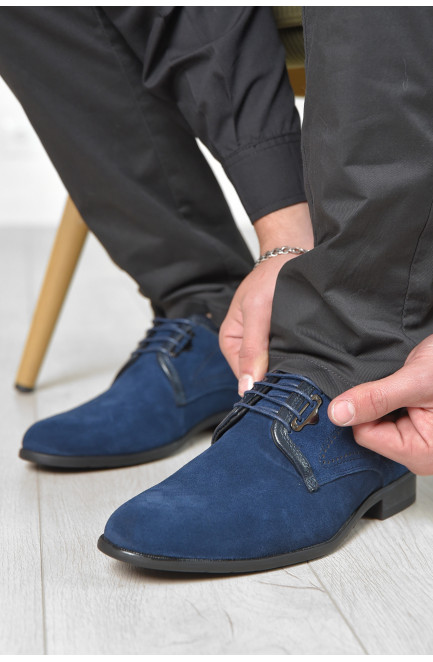 Туфли мужские синего цвета 166229L