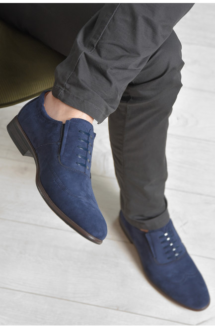 Туфлі чоловічі темно-синього кольору 166428L