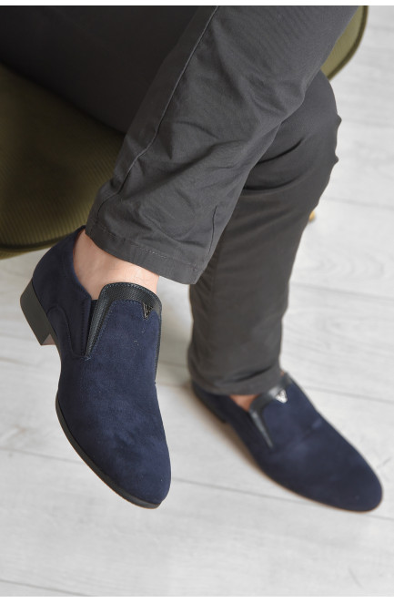 Туфлі чоловічі темно-синього кольору 166433L