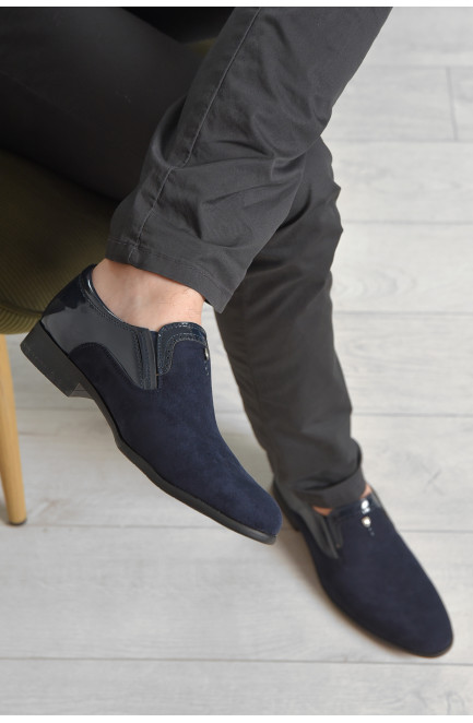 Туфлі чоловічі темно-синього кольору 166438L