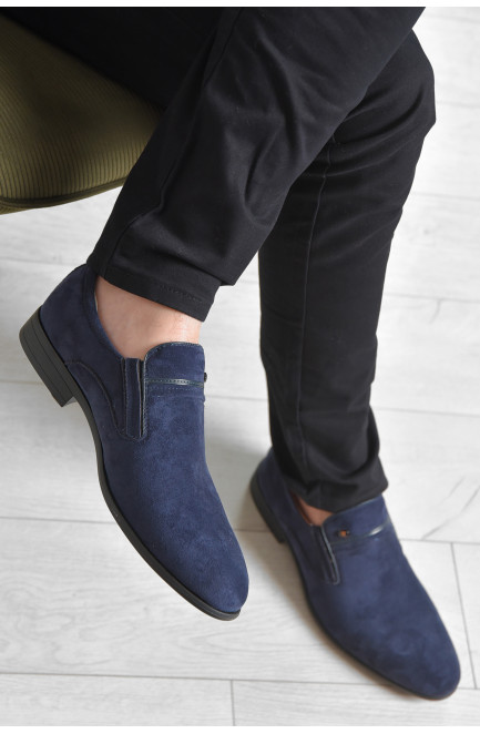 Туфлі чоловічі темно-синього кольору 166439L