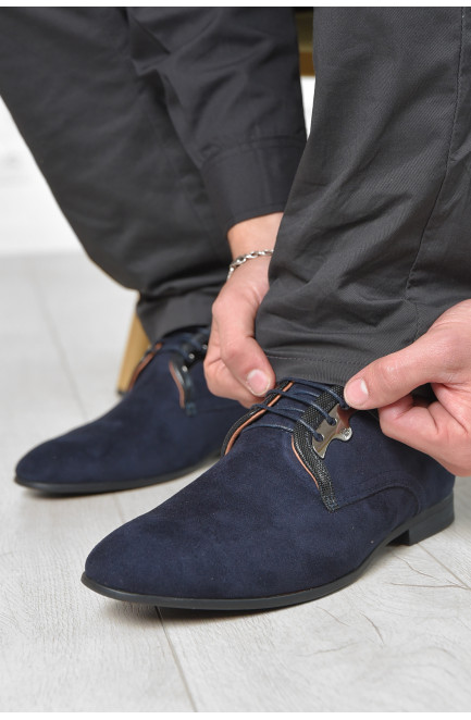 Туфлі чоловічі темно-синього кольору 166440L