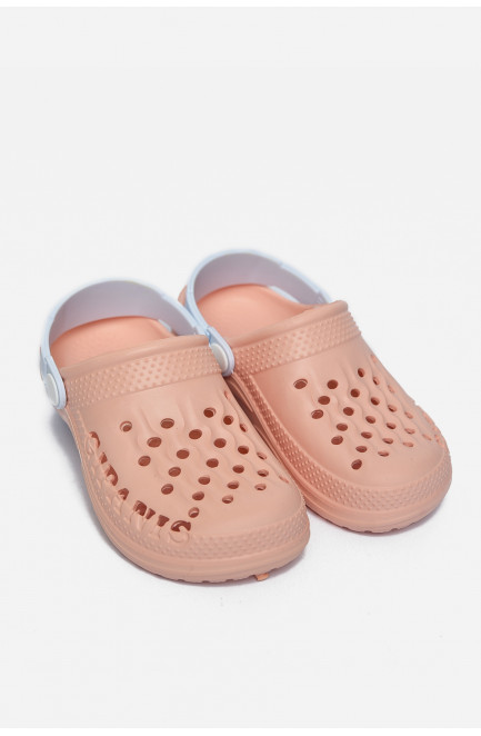 Крокси дитячі для дівчинки персикового кольору 166714L