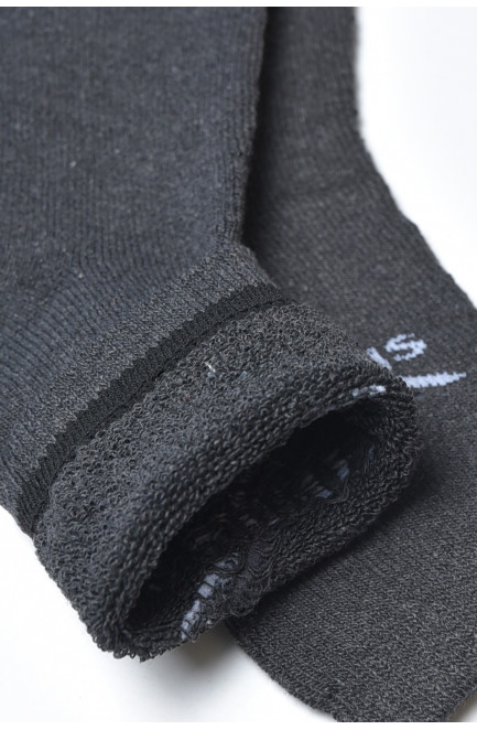 Шкарпетки чоловічі махрові темно-сірого кольору розмір 40-45 166900L