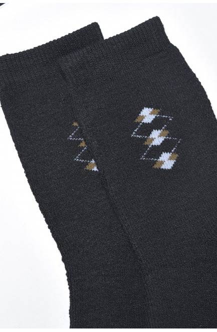 Носки махровые мужские черного цвета размер 40-45 166902L