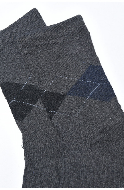 Носки махровые мужские темно-серого цвета размер 42-48 166918L