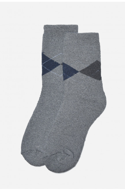 Носки махровые мужские серого цвета размер 42-48 166920L