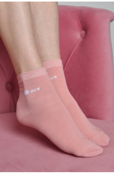 Шкарпетки жіночі стрейч темно-рожевого кольору розмір 36-41 167119L
