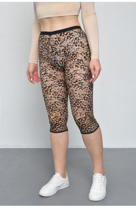 Бриджі жіночі гіпюрові леопардового кольору розмір 44 167373L