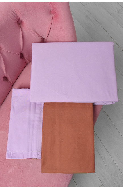 Комплект постельного белья фиолетово-горчичного цвета полуторка 167774L